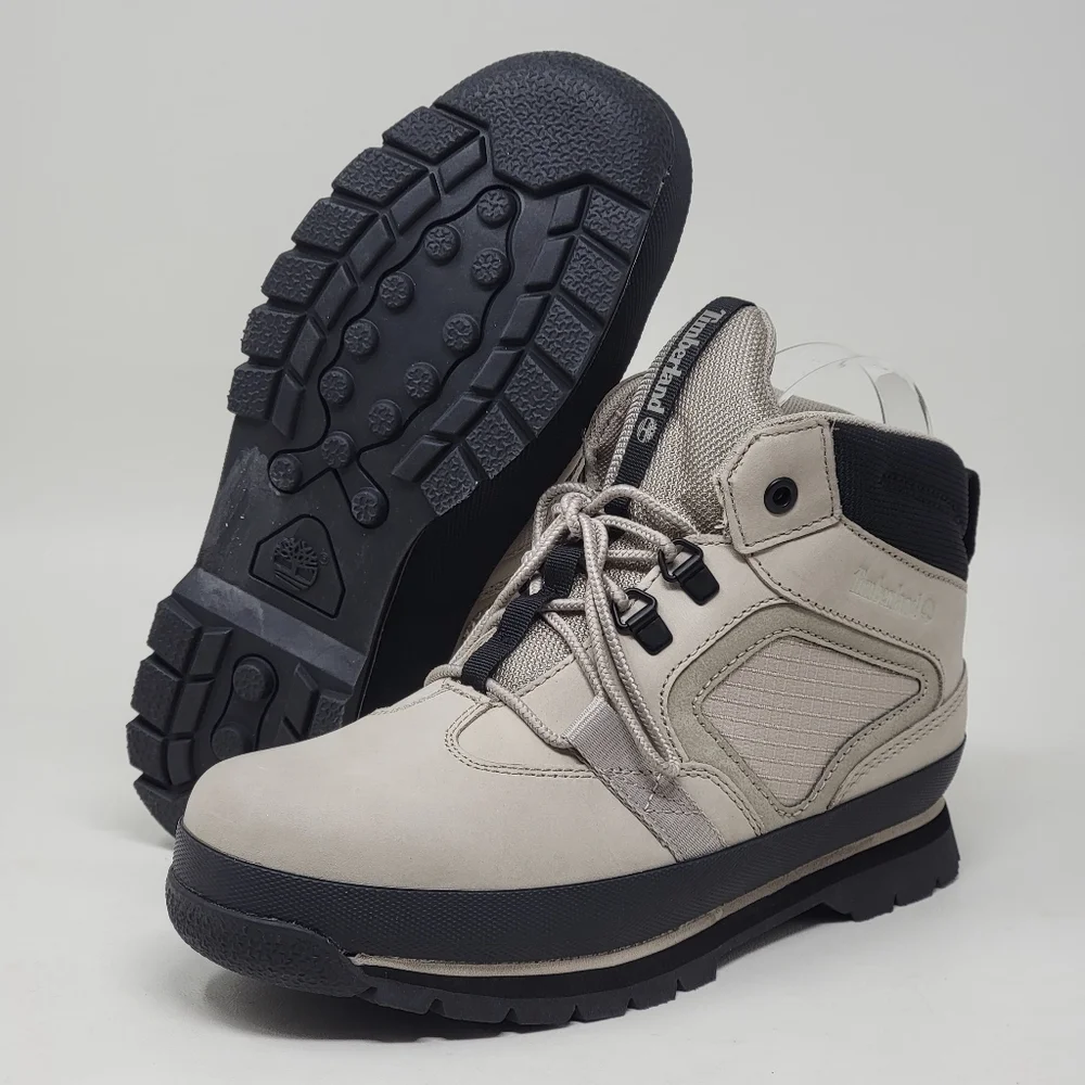 Timberland Euro Hiker MID Light Taupe Hiking Boots TBA6647 Boys Size 5 New